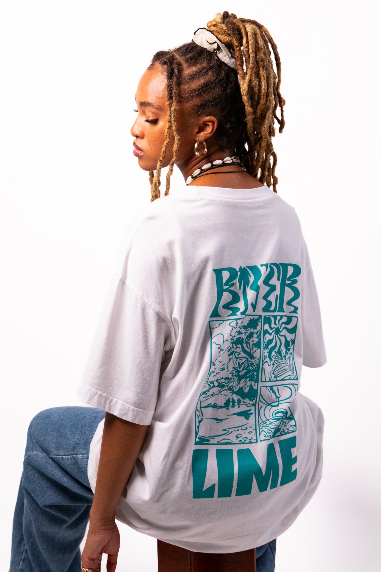 River Lime Tee