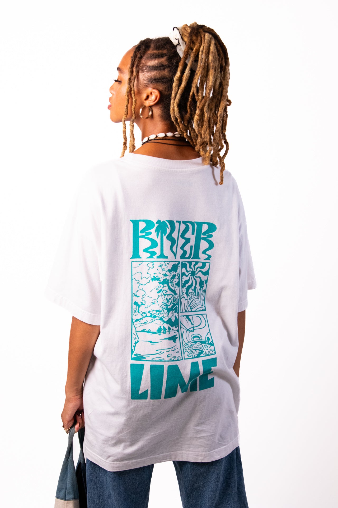 River Lime Tee